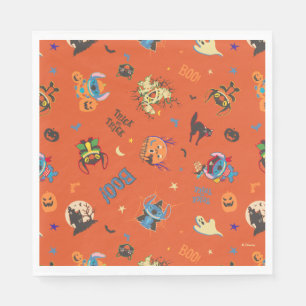 Serviette En Papier Stitch Halloween Trick or Treat Motif