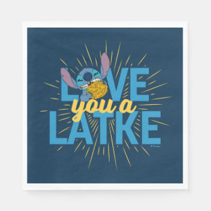 Serviette En Papier Stitch Love You a Latke