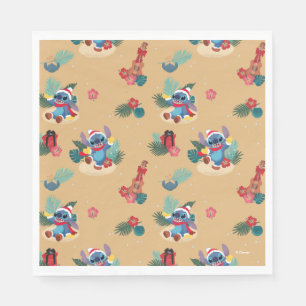 Serviette En Papier Stitch  Motif de Noël d'Aloha