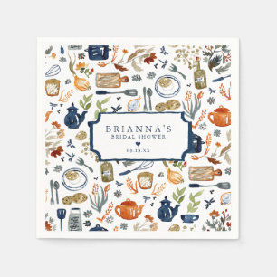 Serviette En Papier Stockez la cuisine pour la mariée personnalisée