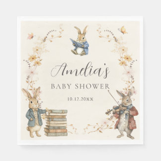 Serviette En Papier Storybook New Chapter Baby Shower Paper Napkin