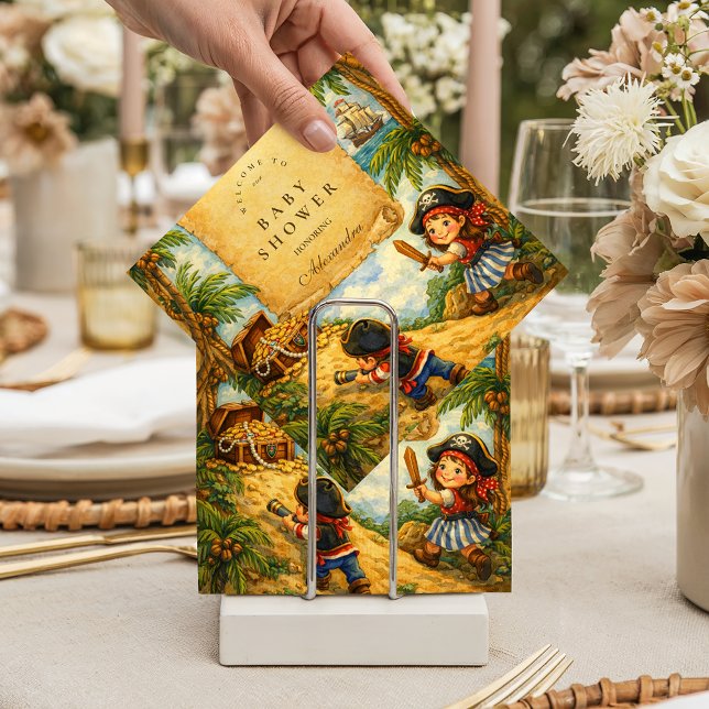 Serviette En Papier Storybook Pirate Adventure Baby Shower (Créateur téléchargé)