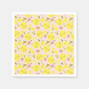 Serviette En Papier Strawberry Lemon Pink