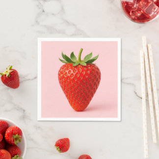 Serviette En Papier Strawberry napkins.
