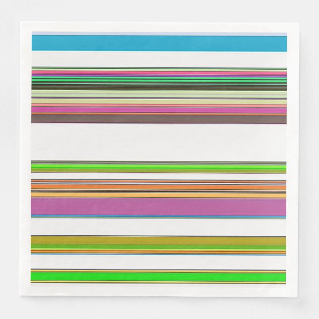 SERVIETTE EN PAPIER STRIPES (Devant)