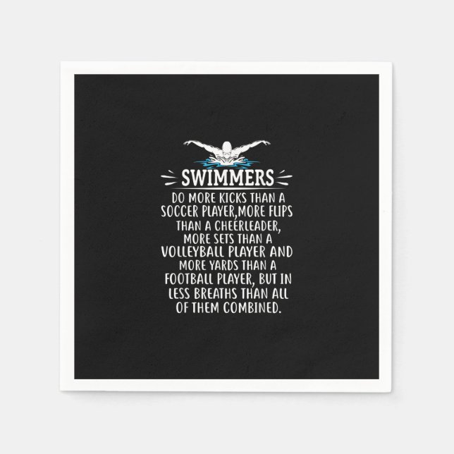 Serviette En Papier Strong Swim Swimming Toxits For Men Women (Devant)