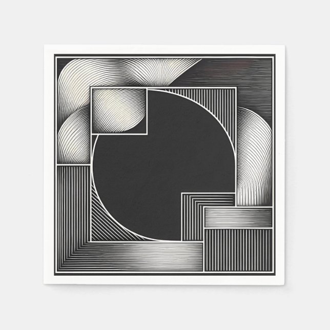 Serviette En Papier Structure d'orbite centrale (Devant)