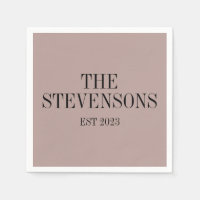 Style Classic Famille Nom Est Date Mauve