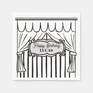 Serviette En Papier Style comique de fête d'anniversaire 2D