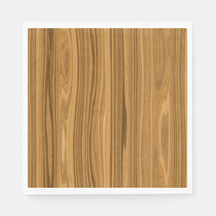 Serviette En Papier Style de grain élégant en bois