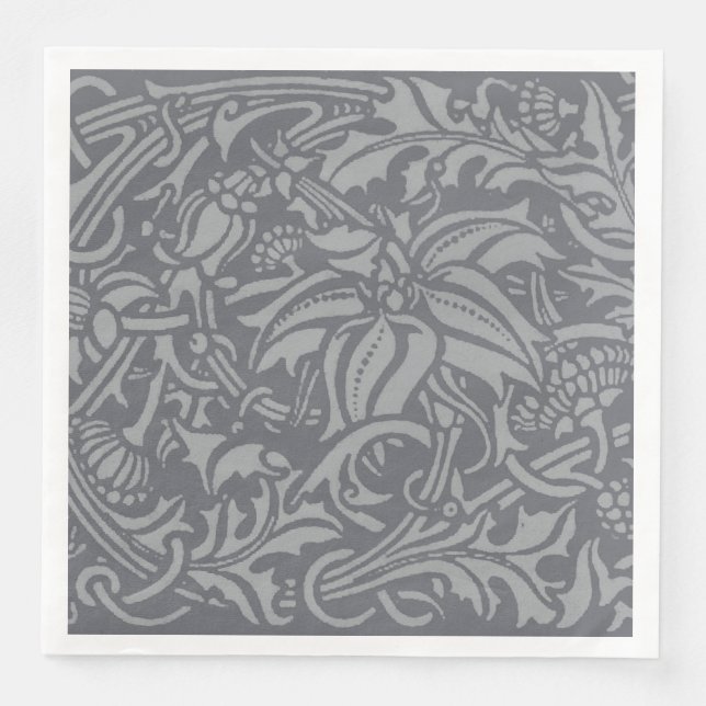 Serviette En Papier Style Scottish Thistle Knot William Morris (Devant)