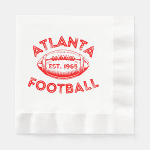 Serviette En Papier Style Vintage de football Atlanta