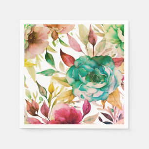 Serviette En Papier Style Vintage rose