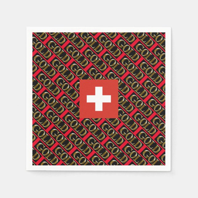 SERVIETTE EN PAPIER SUISSE (Devant)
