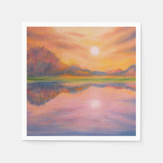 Serviette En Papier Suivez le soleil, suivez vos rêves