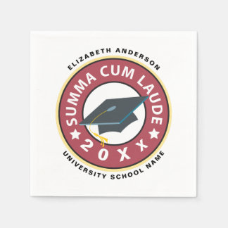 Serviette En Papier Summa Cum Laude Graduation