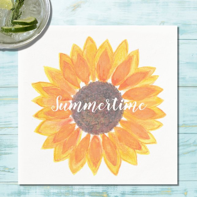 Serviette En Papier Sunfleurs d'été (Créateur téléchargé)