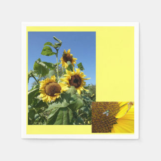 Serviette En Papier Sunflowers Paper Napkin