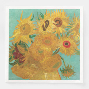 Serviette En Papier Sunflowers par Van Gogh