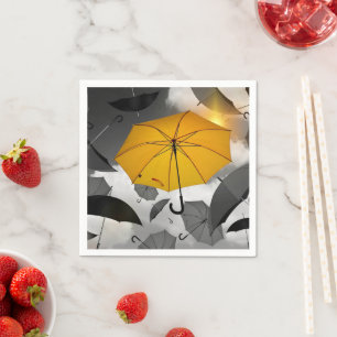 Serviette En Papier Sunshine est en route, avalanche de parapluies