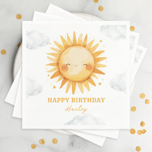 Serviette En Papier Sunshine Summer Anniversaire de enfant Party