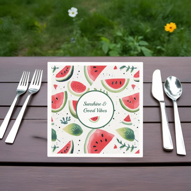 Serviette En Papier Sunshine & Watermelon (Créateur téléchargé)