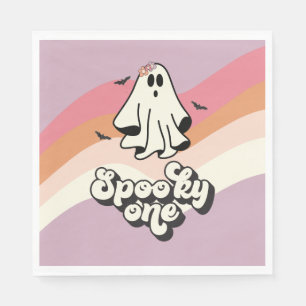 Serviette En Papier super Ghost retro Halloween Éffrayant Un Anniversa