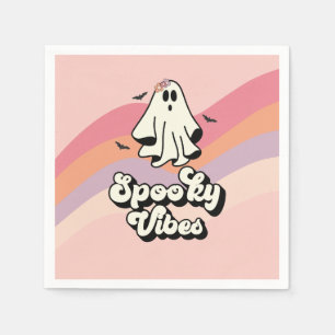 Serviette En Papier super Ghost retro Halloween Vibes Éffrayantes Anni