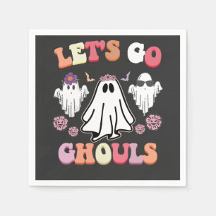 Serviette En Papier Super Go Ghouls Halloween Ghost Retro