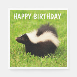 Serviette En Papier Super mignonne Skunk Anniversaire