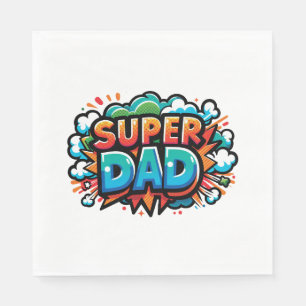 Serviette En Papier Super papa