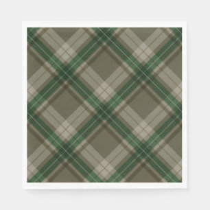 Serviette En Papier Superbe carreau vert