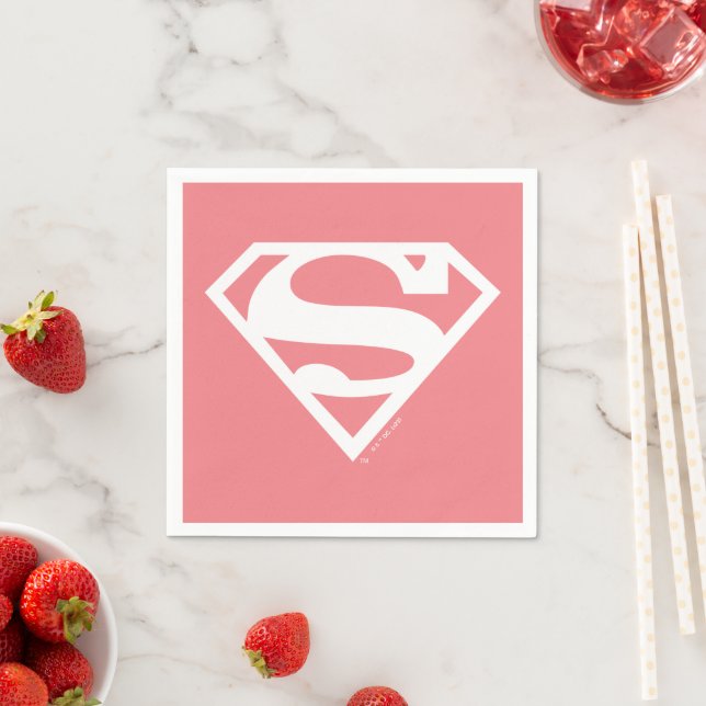 Serviette En Papier Supergirl Solid S-Shield (En situation)