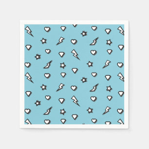 Serviette En Papier Superhero Comic Motif Anniversaire Papier Napkin