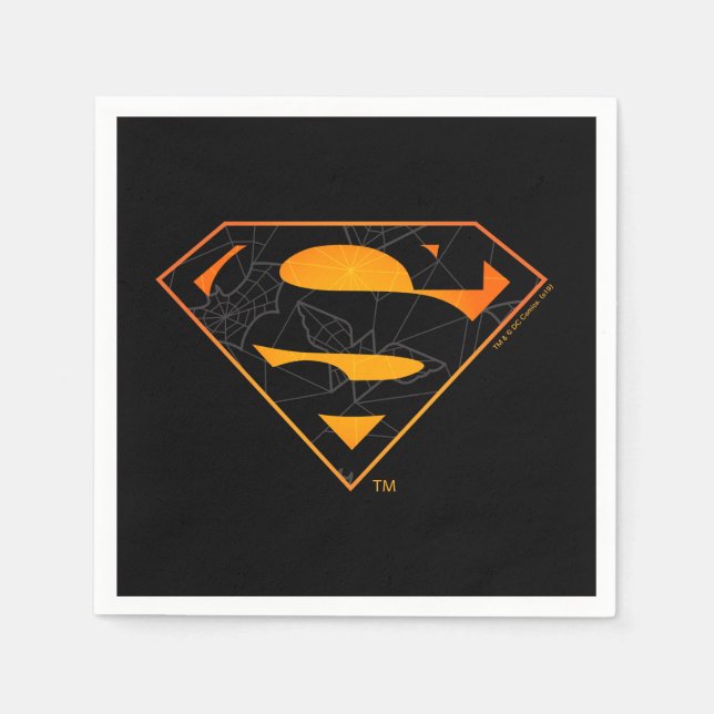 Serviette En Papier Superman | Logo inspiré d'Halloween (Devant)