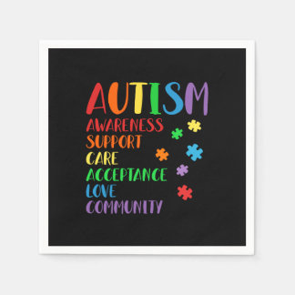 Serviette En Papier Support Acceptance Ally Autism