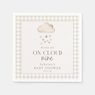 Serviette En Papier Sur Cloud Neuf Baby showers neutres selon le sexe