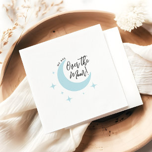 Serviette En Papier Sur le Baby shower minimaliste de la lune