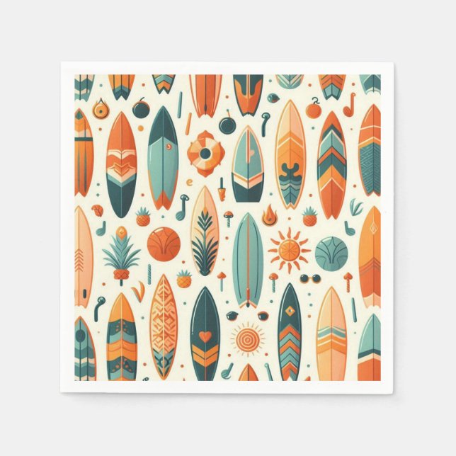 Serviette En Papier Surf (Devant)