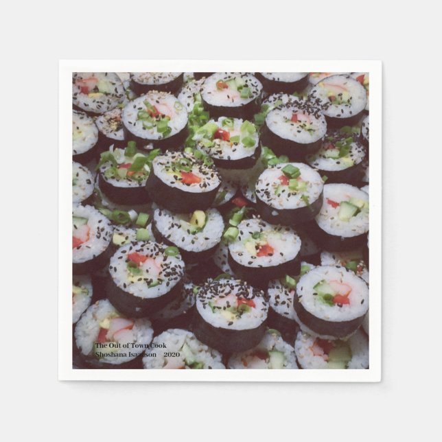 Serviette En Papier Sushi Napkin (Devant)