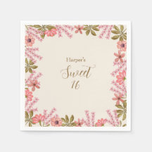 Sweet 16 Seize Floral Fleur sauvage Jolie Feminine
