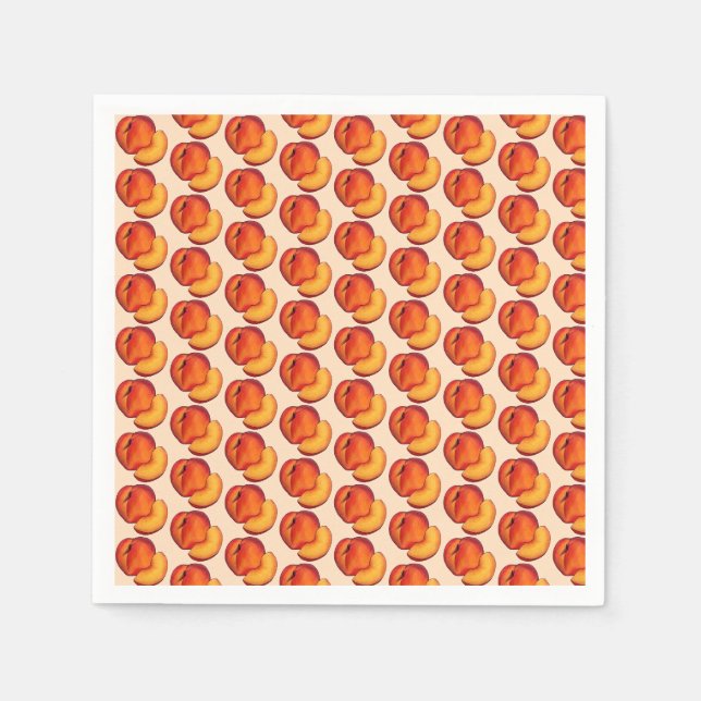 Serviette En Papier Sweet as a Peach Peaches 16 Seizième anniversaire (Devant)