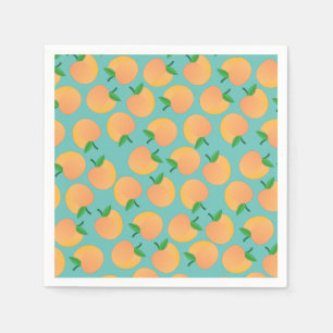 Serviette En Papier Sweet Peach Cute Fruit 1er Anniversaire Thème