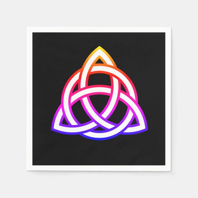 Serviette En Papier Symbole Celtic Trinity Knot Triquetra Wicca (Devant)
