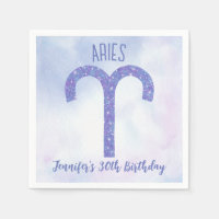 Symbole d'astrologie violette de Pretty Aries