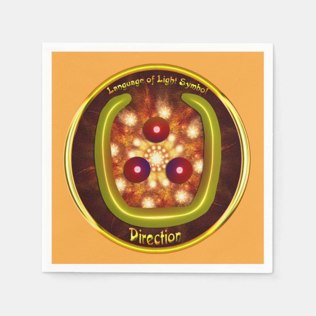 Serviette En Papier Symbole de direction (Devant)