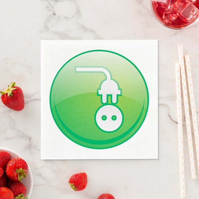 Serviette En Papier Symbole de prise électrique serviettes (Créateur téléchargé)