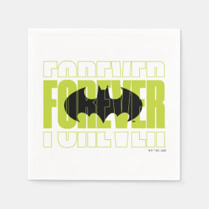 Serviette En Papier Symbole de typographie de Batman