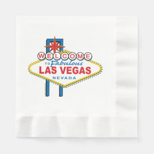 Serviette En Papier SYMBOLE DES MOTS D'ACCUEIL À Las Vegas