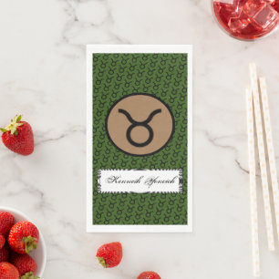Serviette En Papier Symbole du zodiaque Taureau Standard par Kenneth Y